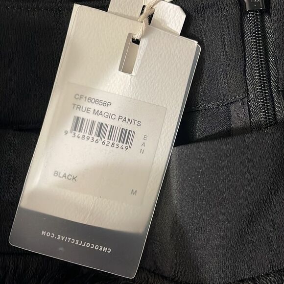 NWT C/MEO Collective True Magic High Waist Wide Leg Black Pants Palazzo Pants M - Picture 7 of 9